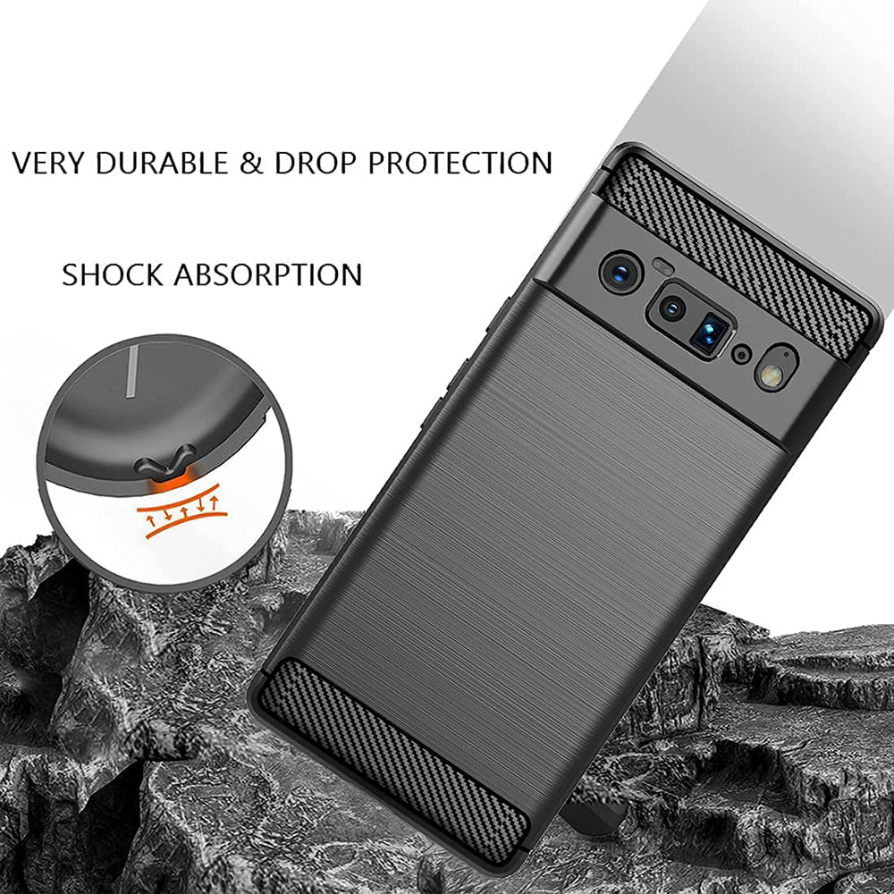 Techsuit - Carbon Silicone - Google Pixel 6 Pro - Black
