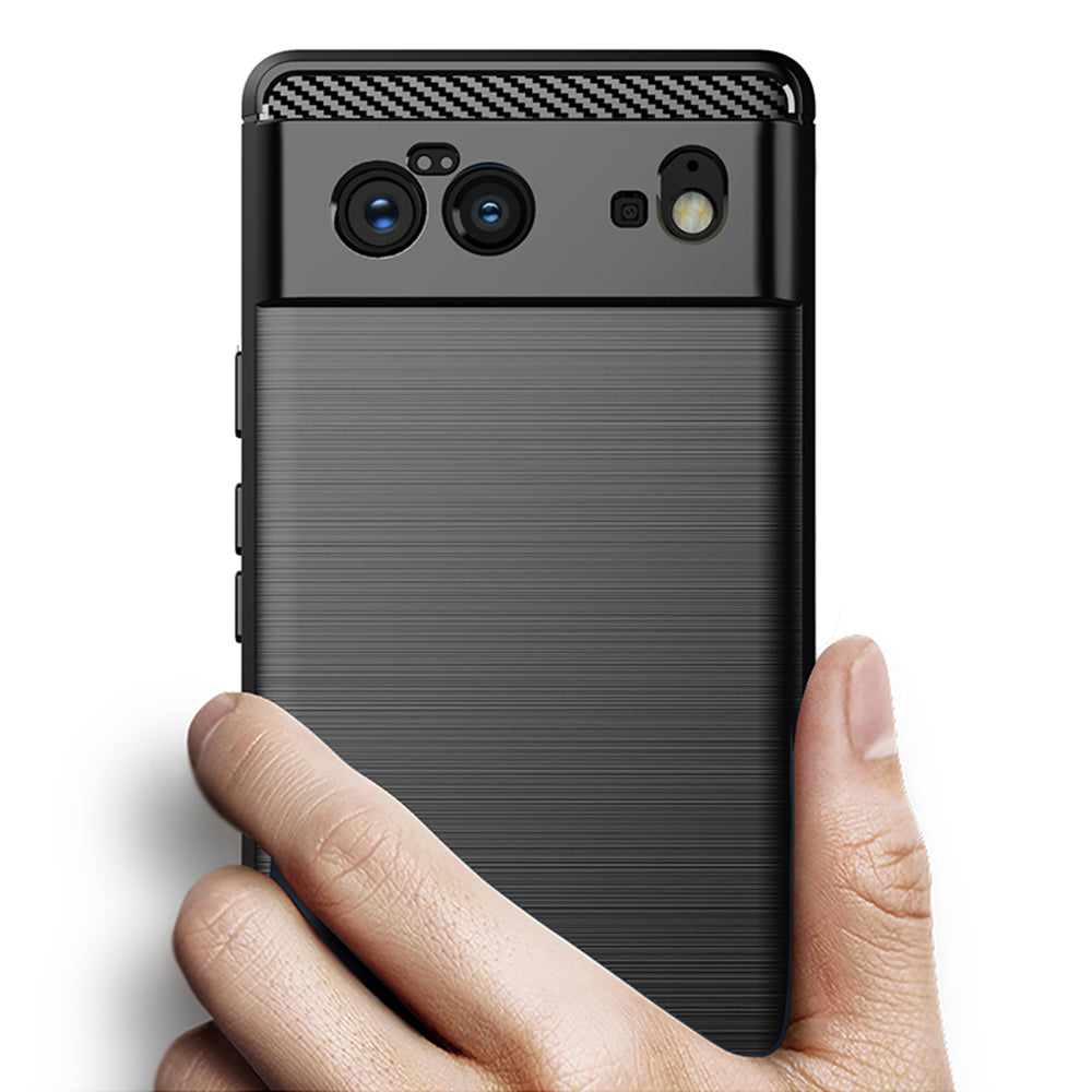 Techsuit - Carbon Silicone - Google Pixel 6 - Black