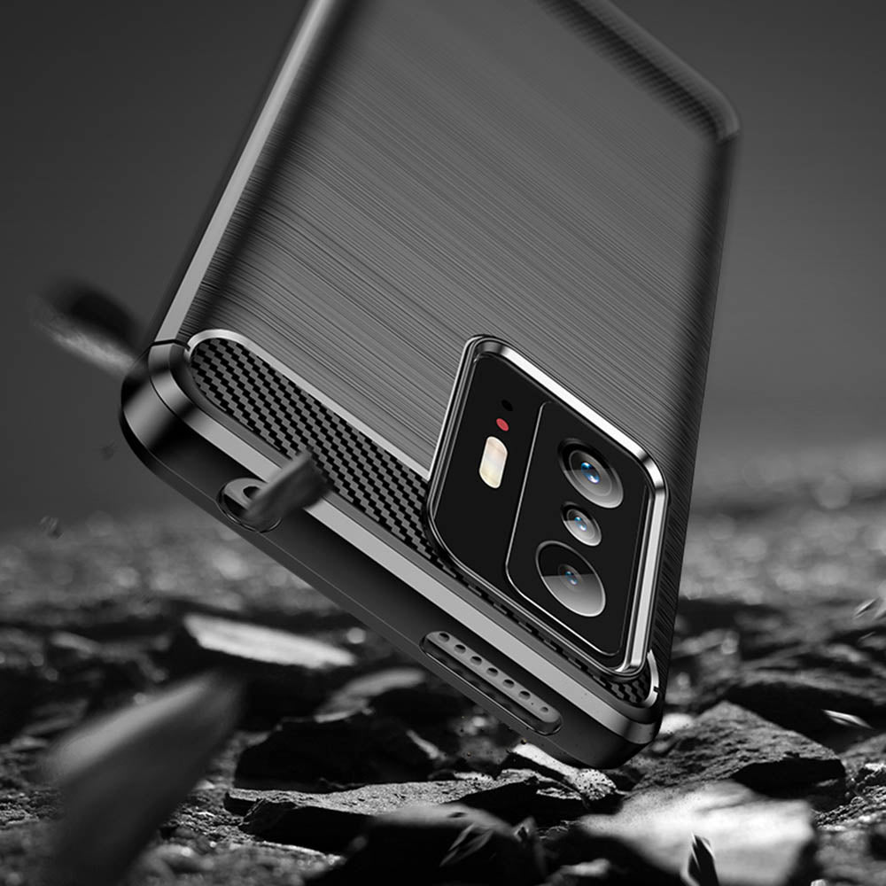 Techsuit - Carbon Silicone - Xiaomi 11T / 11T Pro - Black