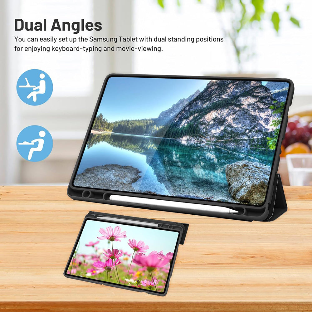Techsuit - Flex Trifold (with Pencil Holder) - Samsung Galaxy Tab A9 Plus - Sky Blue