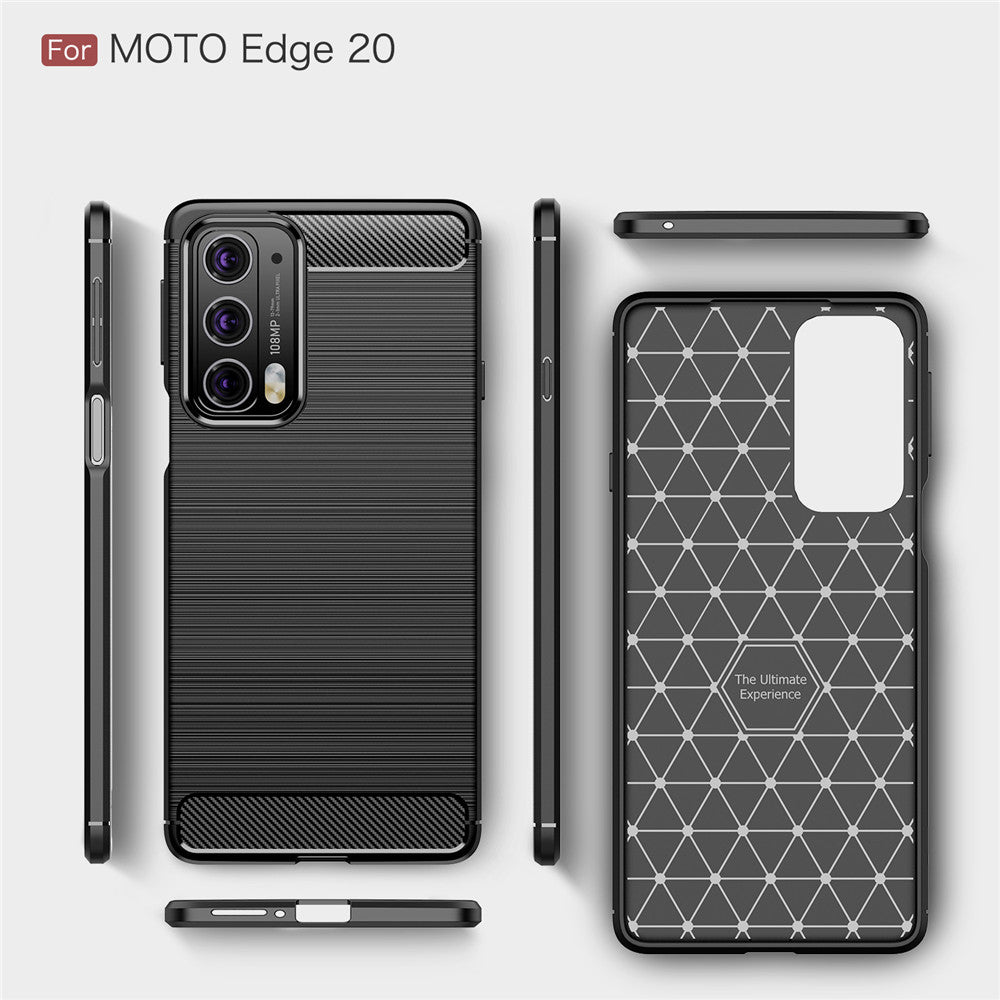 Techsuit - Carbon Silicone - Motorola Edge 20 5G - Black