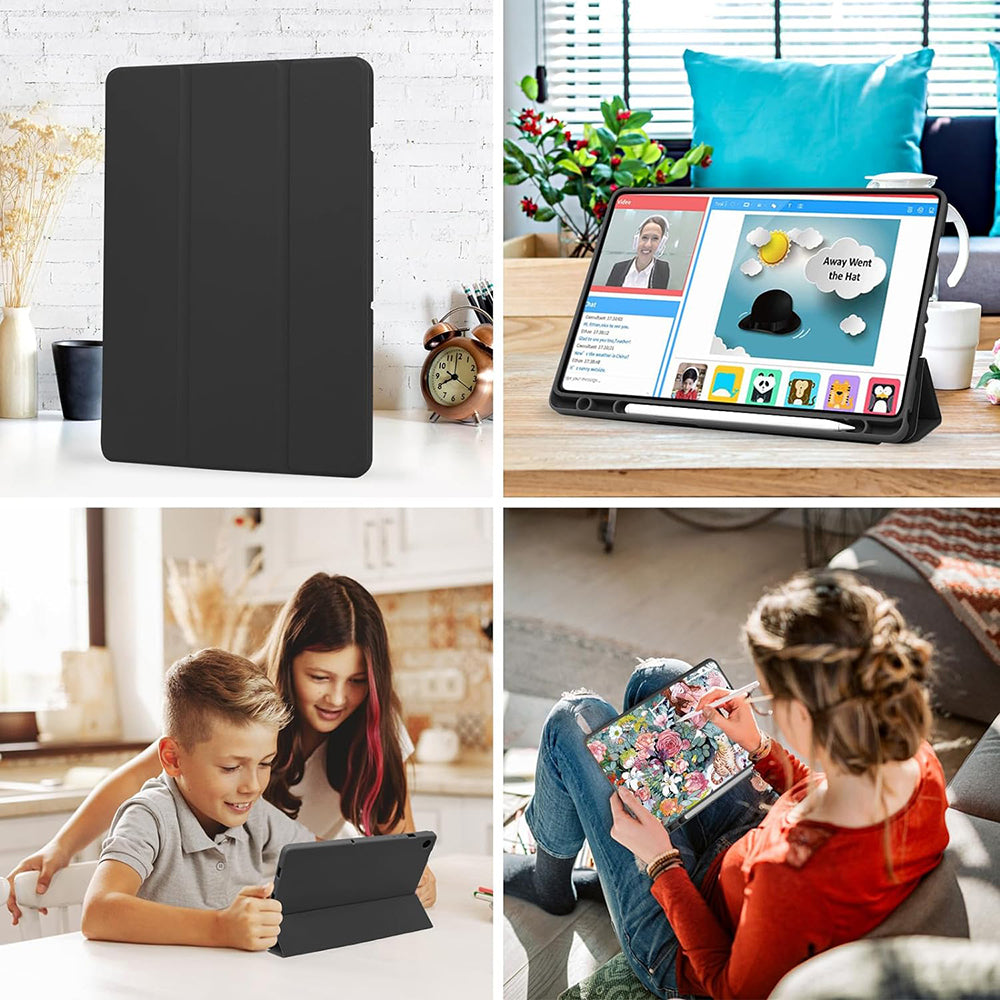 Techsuit - Flex Trifold (with Pencil Holder) - Samsung Galaxy Tab A9 - Dark Blue