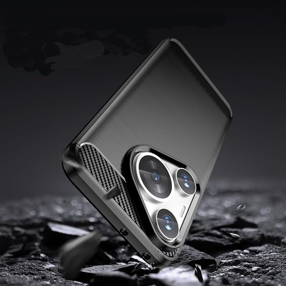 Techsuit - Carbon Silicone - Huawei Pura 70 - Black