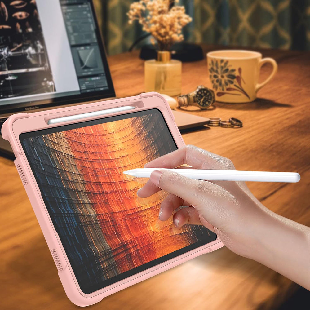 Techsuit - Rugged TabShell + Screen Protector - iPad Air 13 (2024) / Air 13 (2025) / Air 13 (2026) - Rose Gold