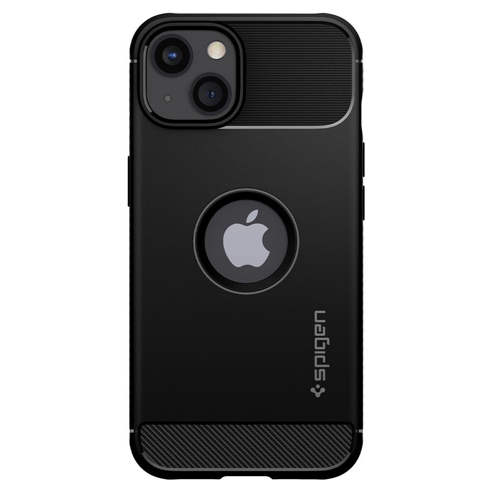Spigen Husa de protectie Spigen Rugged Armor (ACS03518) compatibil cu iPhone 13, Negru – imagine 2