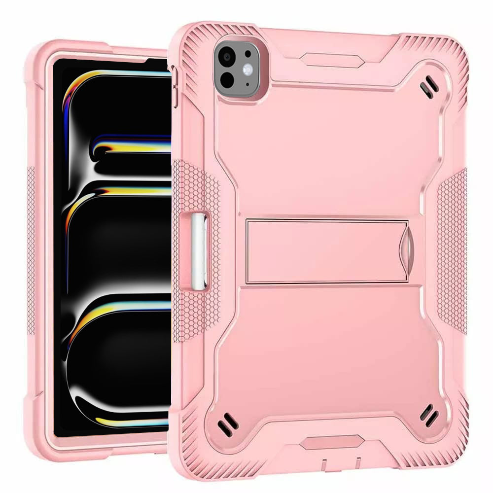 Techsuit - Rugged TabShell + Screen Protector - iPad Pro 11 (2024) / iPad Pro 11 (2025) - Rose Gold