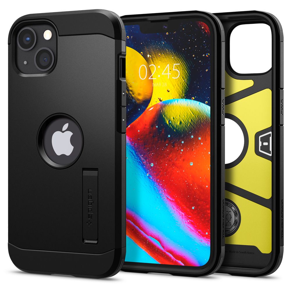 Spigen Husa de protectie Spigen Tough Armor (ACS03539) compatibil cu iPhone 13, Negru