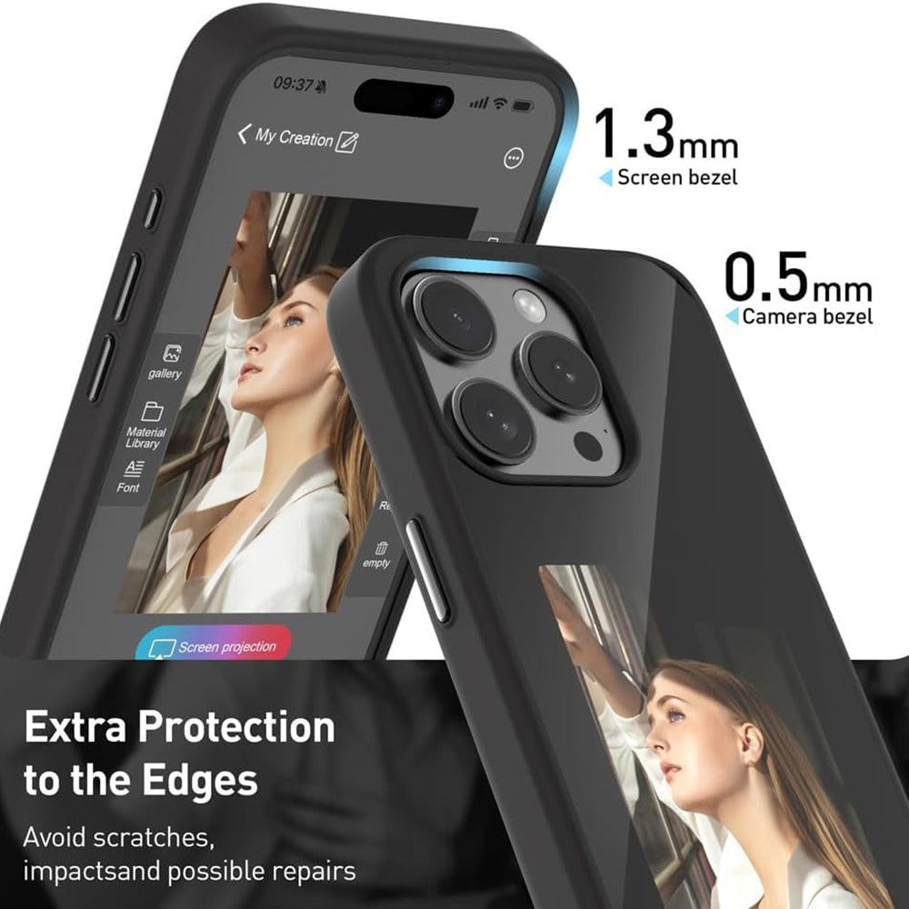 Techsuit - SmartScreen NFC - iPhone 15 Pro - Black
