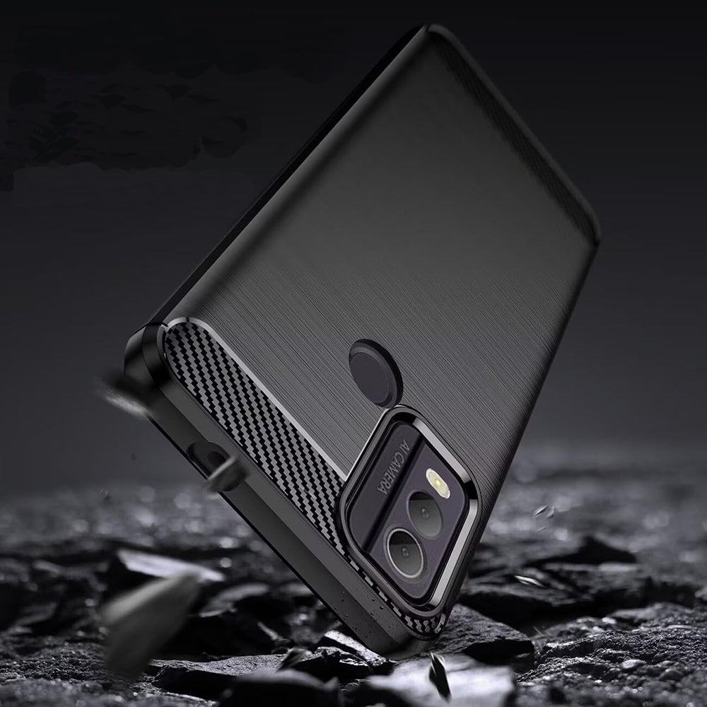 Techsuit - Carbon Silicone - Nokia C22 - Black