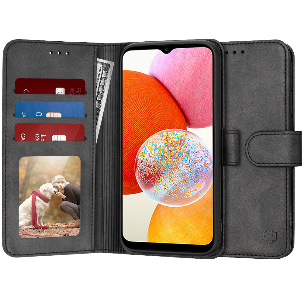 TechSuit Husa de protectie Techsuit Diary Book compatibil cu Samsung Galaxy A14 4G / A14 5G, Negru