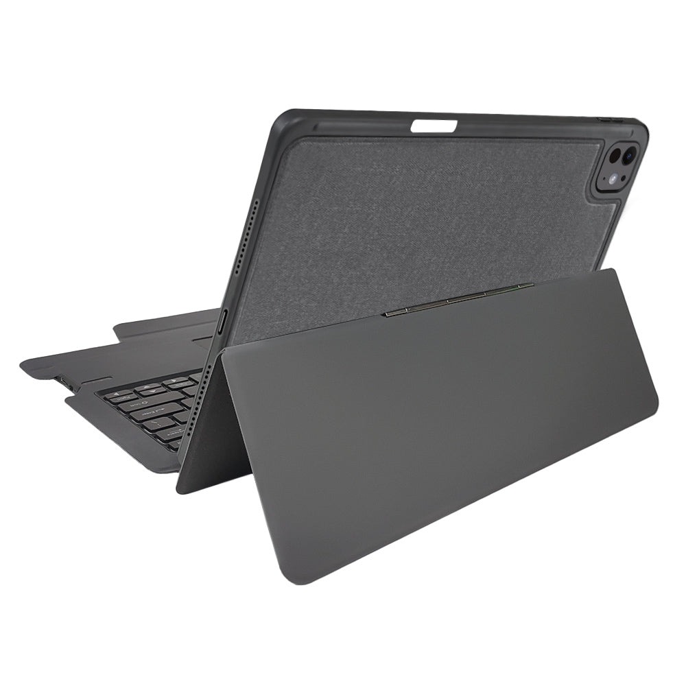 Techsuit - KeyTab Pro + Screen Protector (with RGB Wireless Keyboard/Stylus Pen Holder) - iPad Pro 13 (2024) / iPad Pro 