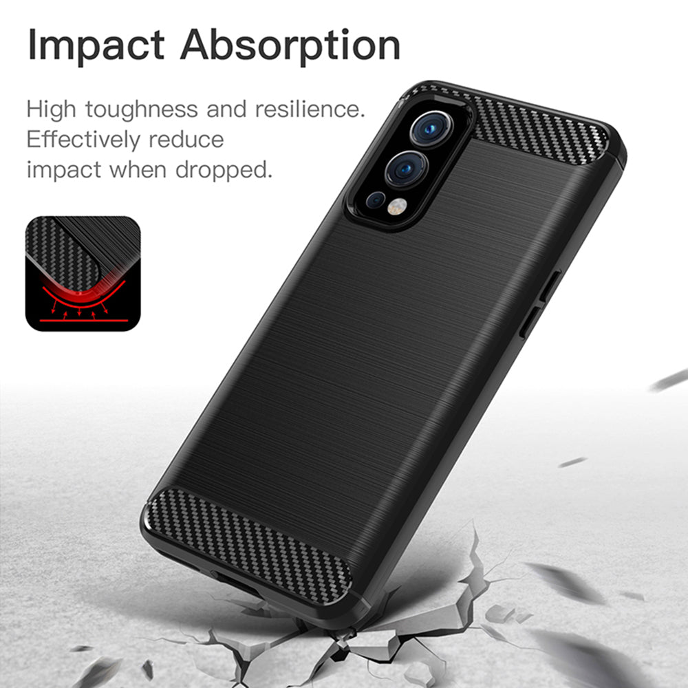 Techsuit - Carbon Silicone - OnePlus Nord 2 5G - Black