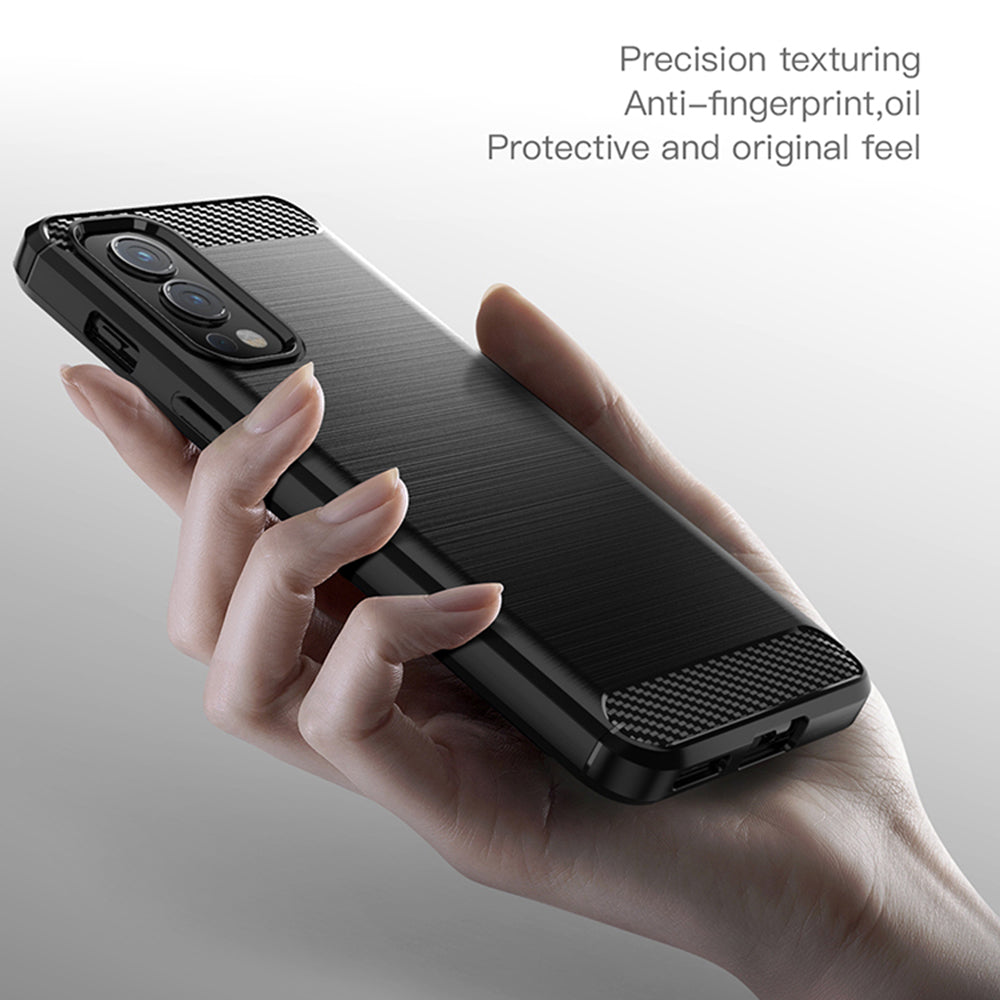 Techsuit - Carbon Silicone - OnePlus Nord 2 5G - Black