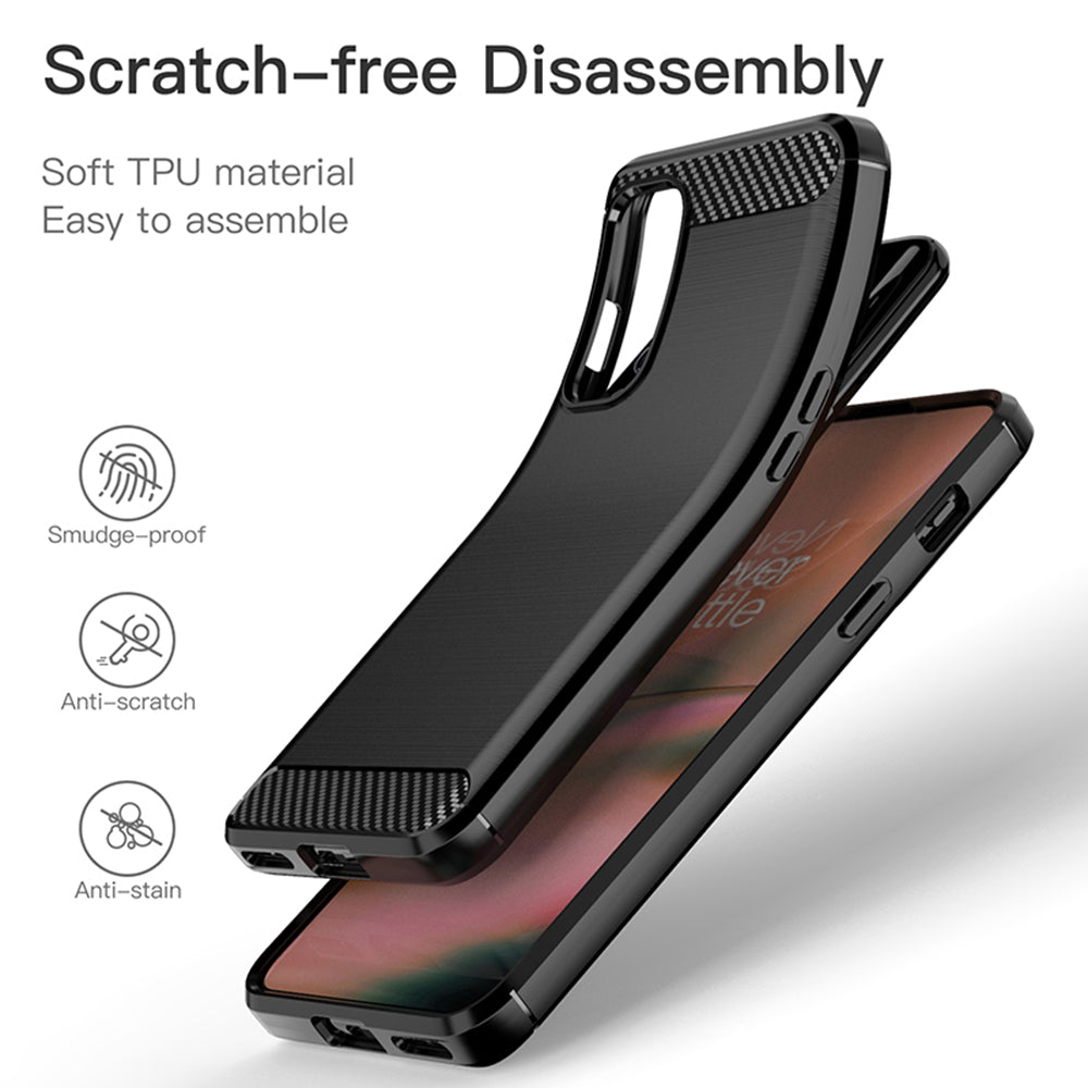 Techsuit - Carbon Silicone - OnePlus Nord 2 5G - Black