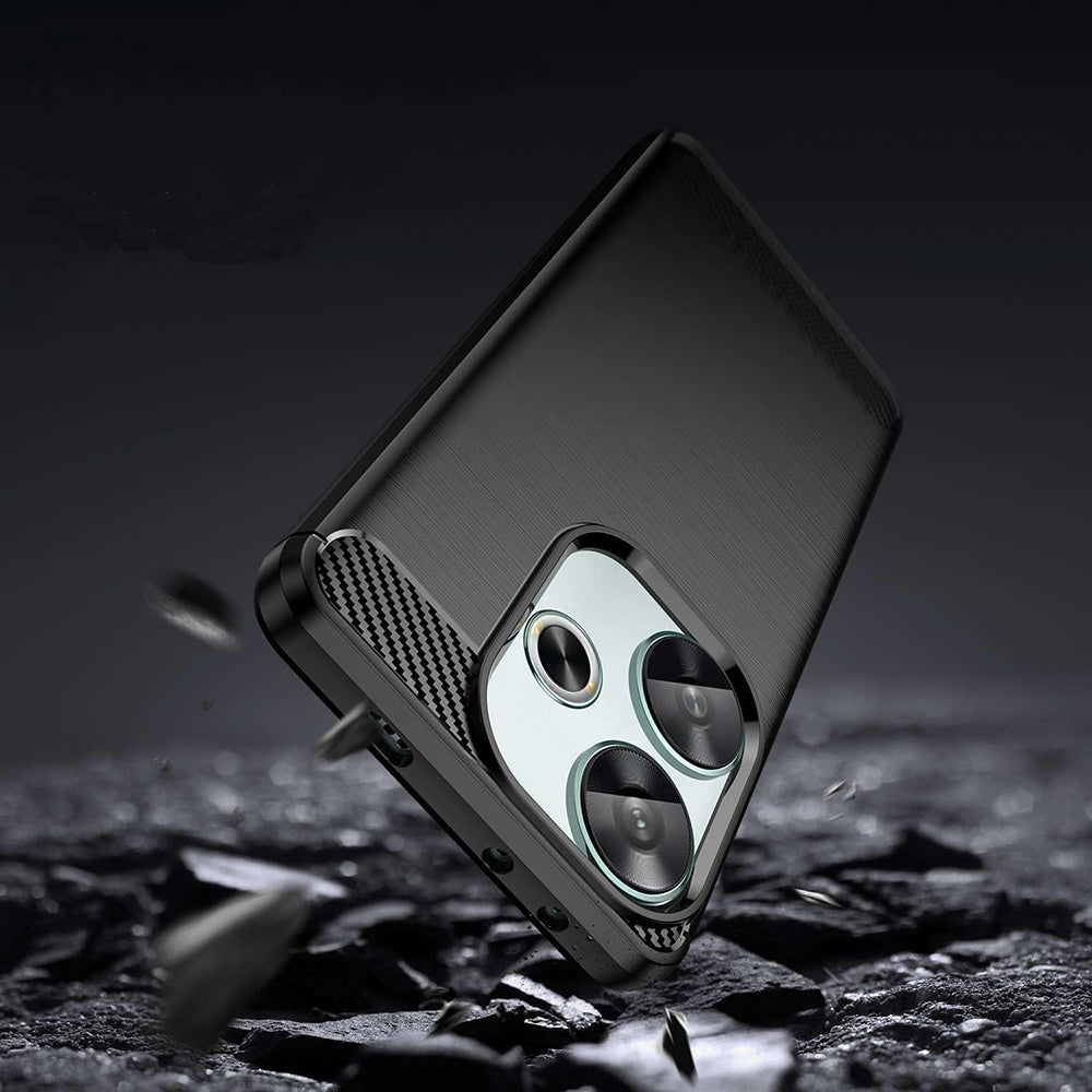 Techsuit - Carbon Silicone - Xiaomi Poco F6 - Black