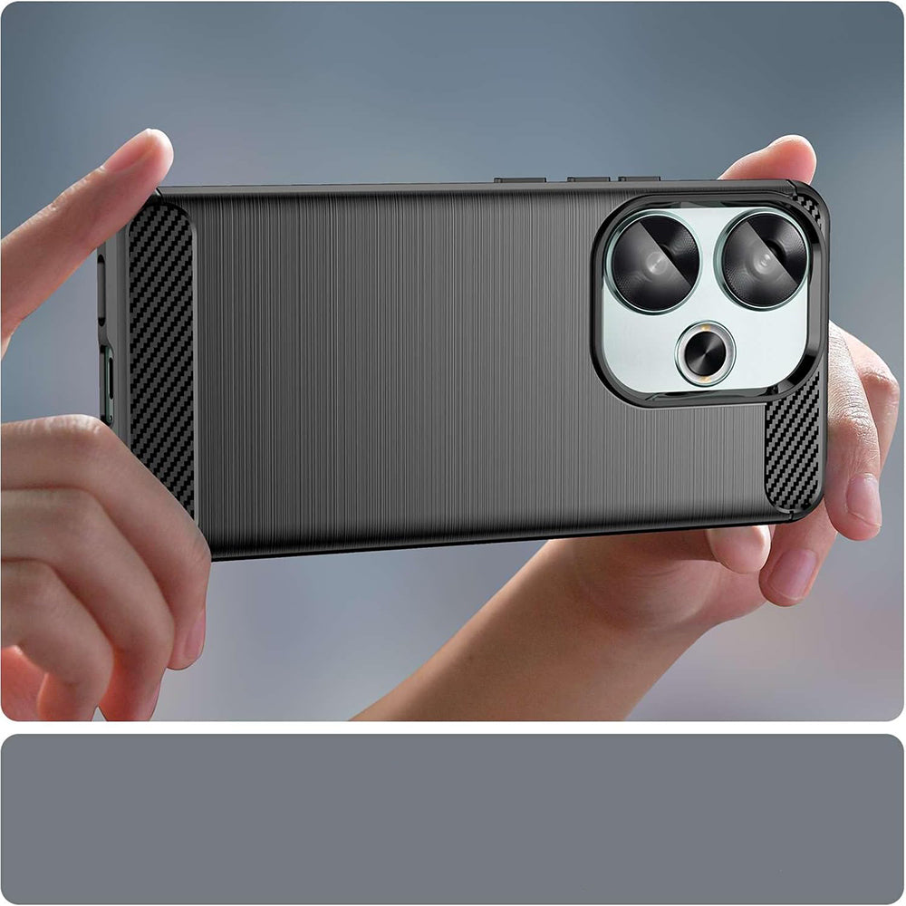 Techsuit - Carbon Silicone - Xiaomi Poco F6 - Black