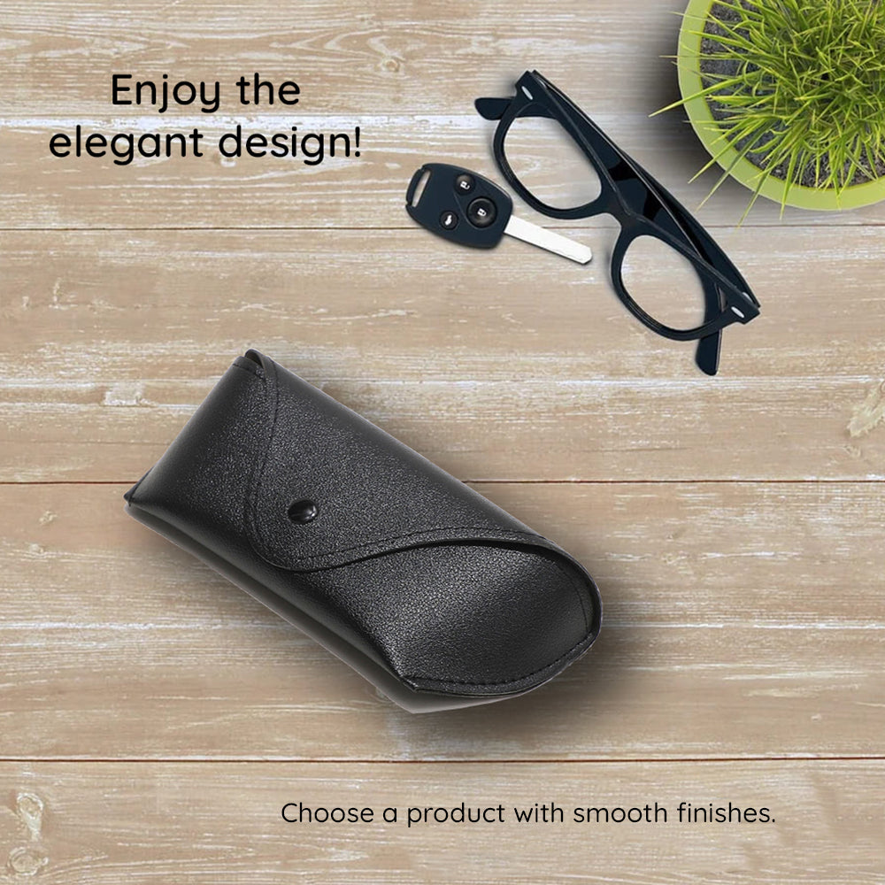 Techsuit - Glasses Case (ETPU2) - Eco Leather, 167 x 70 x 40mm - Brown