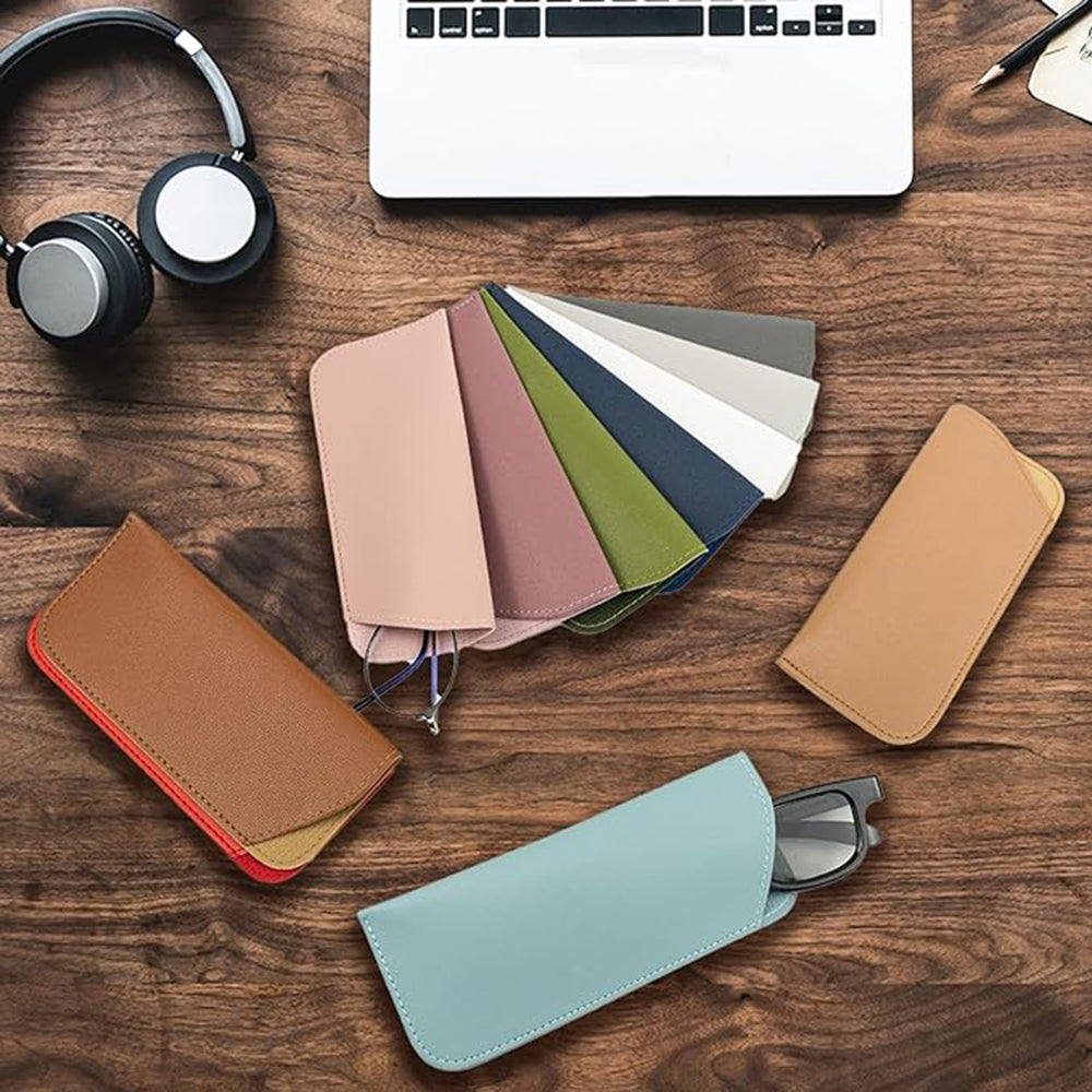 Techsuit - Glasses Case (ETSP5) - Slim Design, 175 x 75mm - White