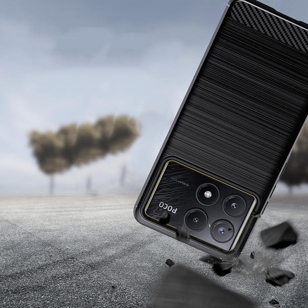 Techsuit - Carbon Silicone - Xiaomi Poco F6 Pro - Blue