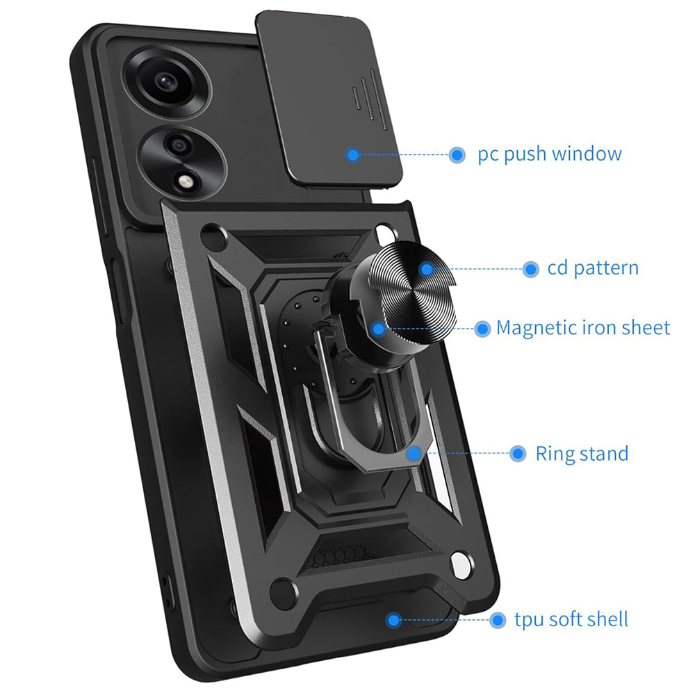 Techsuit - CamShield Series - Oppo A60 4G - Black