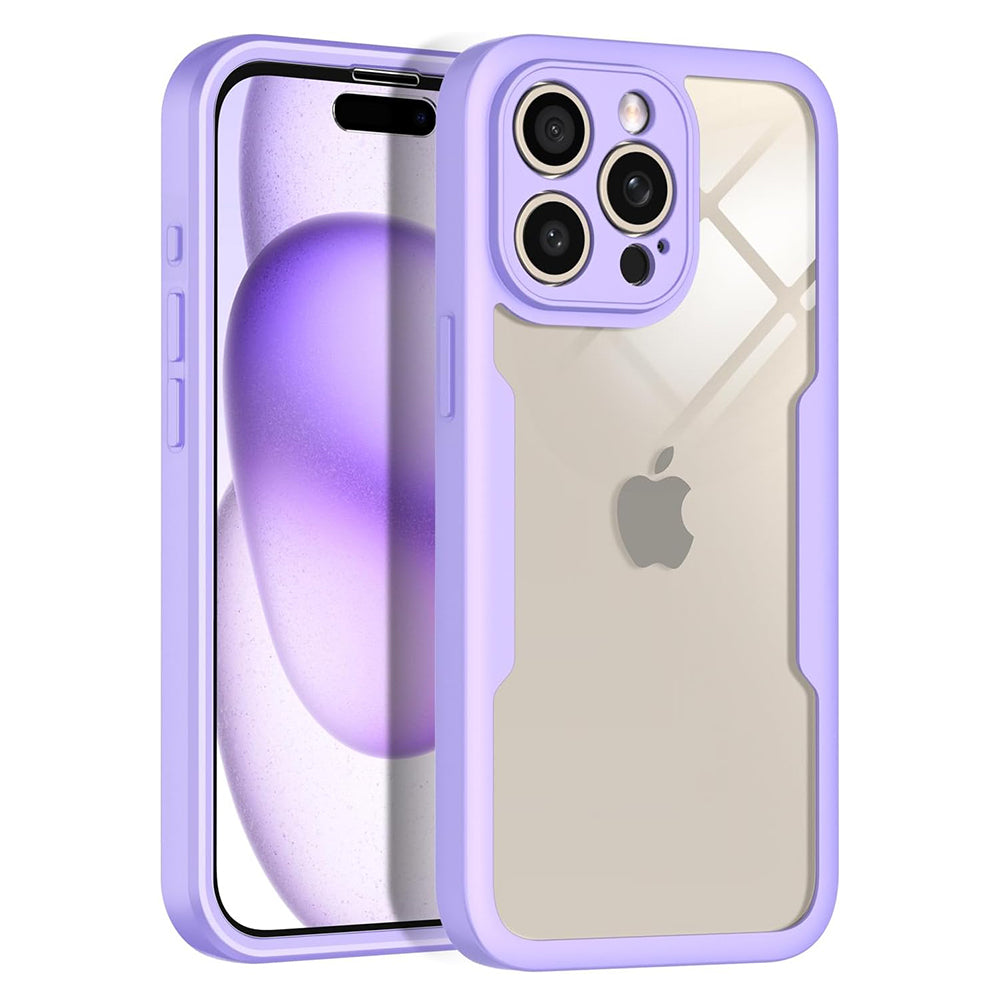 Techsuit - ColorVerse 360 Series + Screen Protector - iPhone 16 Pro Max - Purple