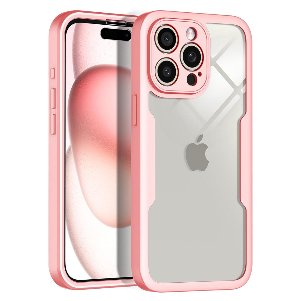 Techsuit - ColorVerse 360 Series + Screen Protector - iPhone 15 Pro Max - Pink