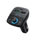 Ugreen - FM Modulator with Car Charger CD229 (80910) - 2x USB-A, 1xType-C, TF Card Slot with LED Display, 31.5W - Black