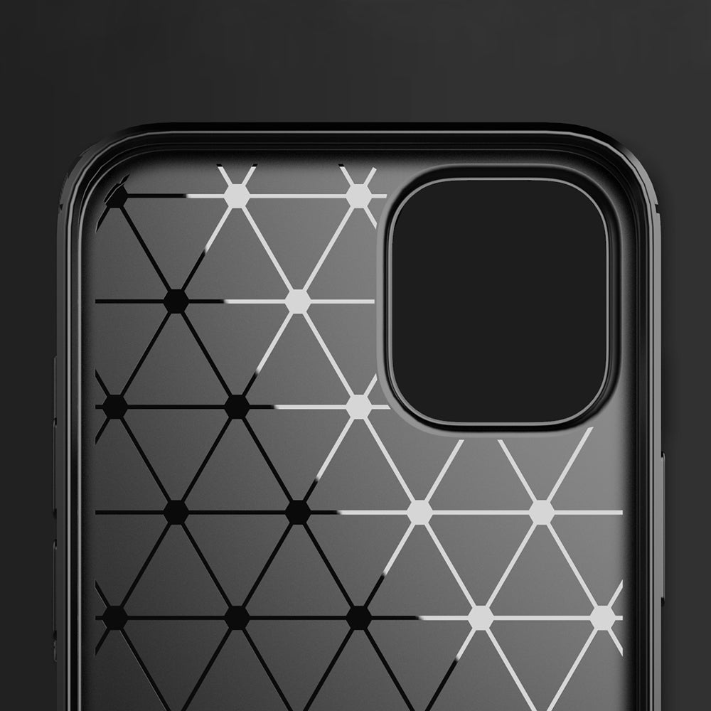 Techsuit - Carbon Silicone - iPhone 13 Pro - Black