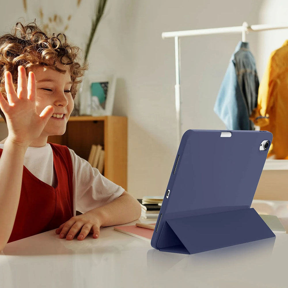 Techsuit - Flex Trifold (with Pencil Holder) - iPad Air 11 (2024) / Air 11 (2025) / Air 11 (2026) - Dark Blue