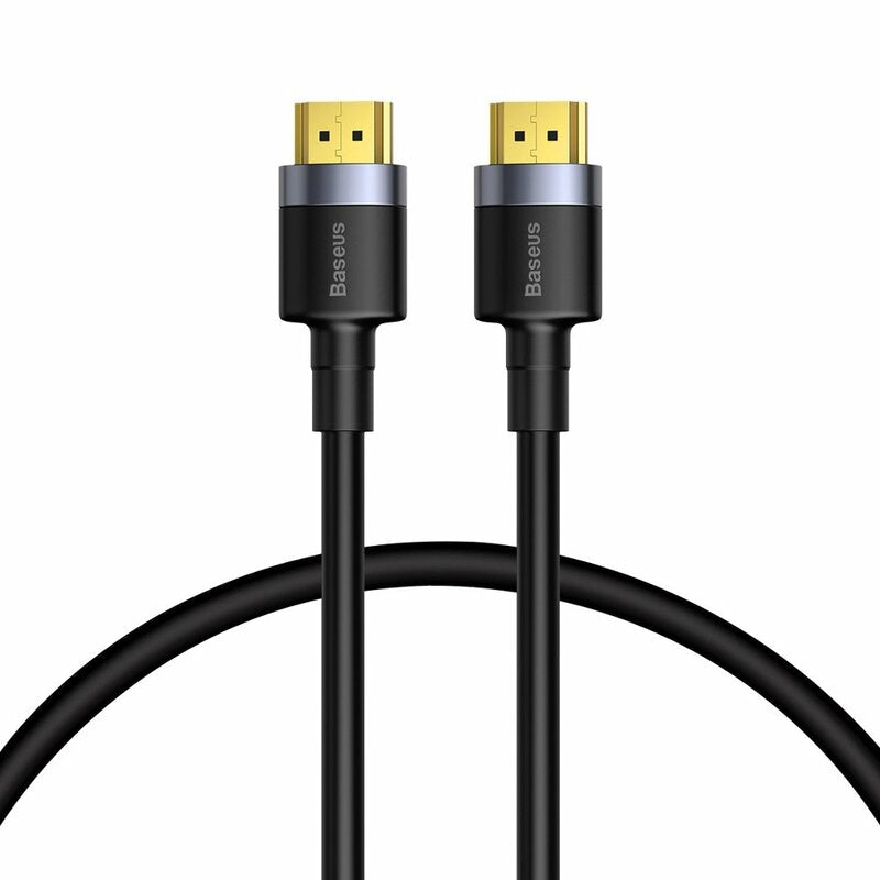 Baseus - Video Cable Cafule (CADKLF-E01) - HDMI to HDMI, 4K, 60Hz, 18Gbps, 1m - Black