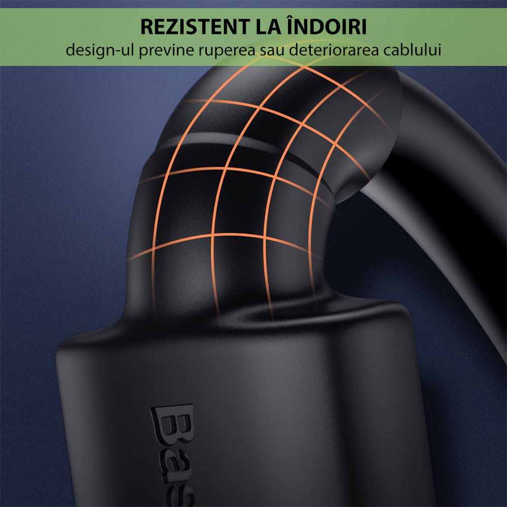 Baseus - Video Cable Cafule (CADKLF-E01) - HDMI to HDMI, 4K, 60Hz, 18Gbps, 1m - Black
