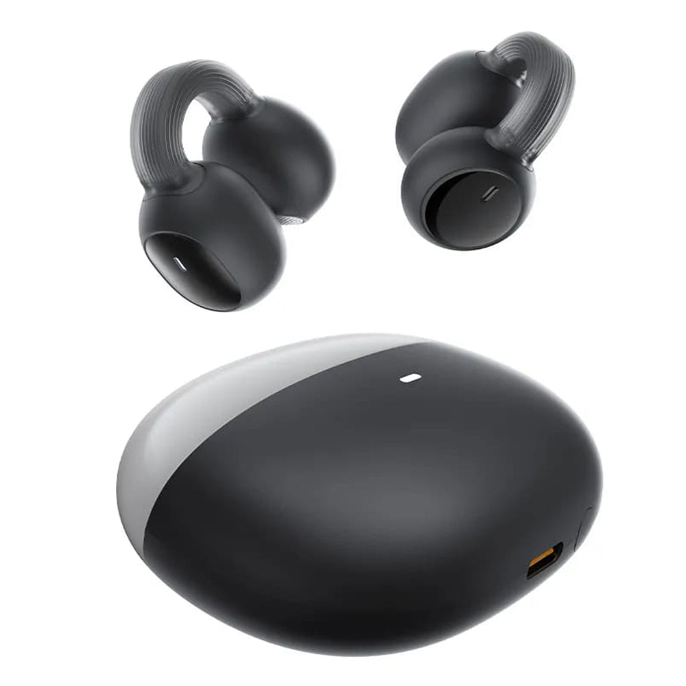 Baseus - Wireless Earbuds AirGo 1 Ring (A00069201113-00) - Bluetooth 5.3, TWS, Open-Ear Clip Design - Cluster Black