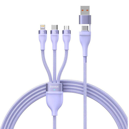 Baseus - Data Cable Flash Series 2 (CASS030105) - Fast Charge, USB Adapter, Type-C, Lightning, Micro-USB, 100W, 1.2 m - 