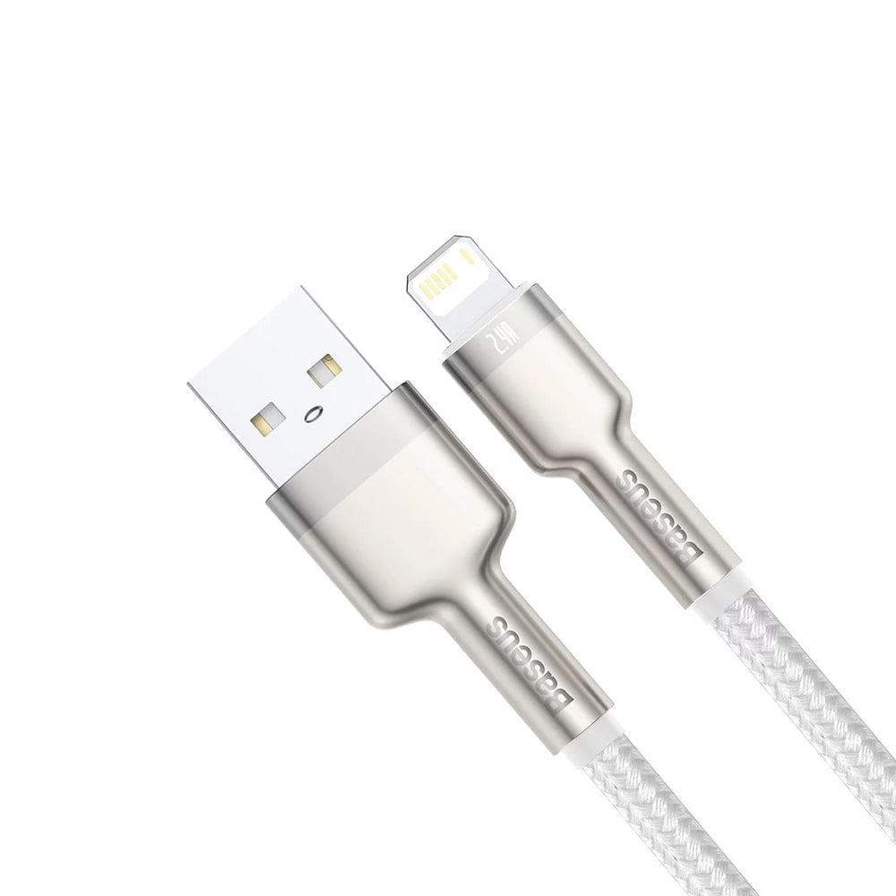 Cablu Baseus Cafule (CALJK-B02), USB-Lightning, 2.4A, 2m, Alb