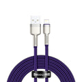 Baseus - Data Cable Cafule Series Metal (CALJK-B05) - USB to Lightning 2.4A, 2m - Purple