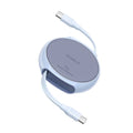 Baseus - Data Cable Pathfinder Series (P10368400311-00) - Type-C to Type-C, 100W, 1m, Retractable - Galaxy Blue