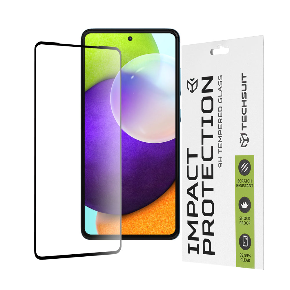 TechSuit Folie de protectie Techsuit 111D Full Cover / Full Glue Glass compatibil cu Samsung Galaxy A52 4G / A52 5G / A5