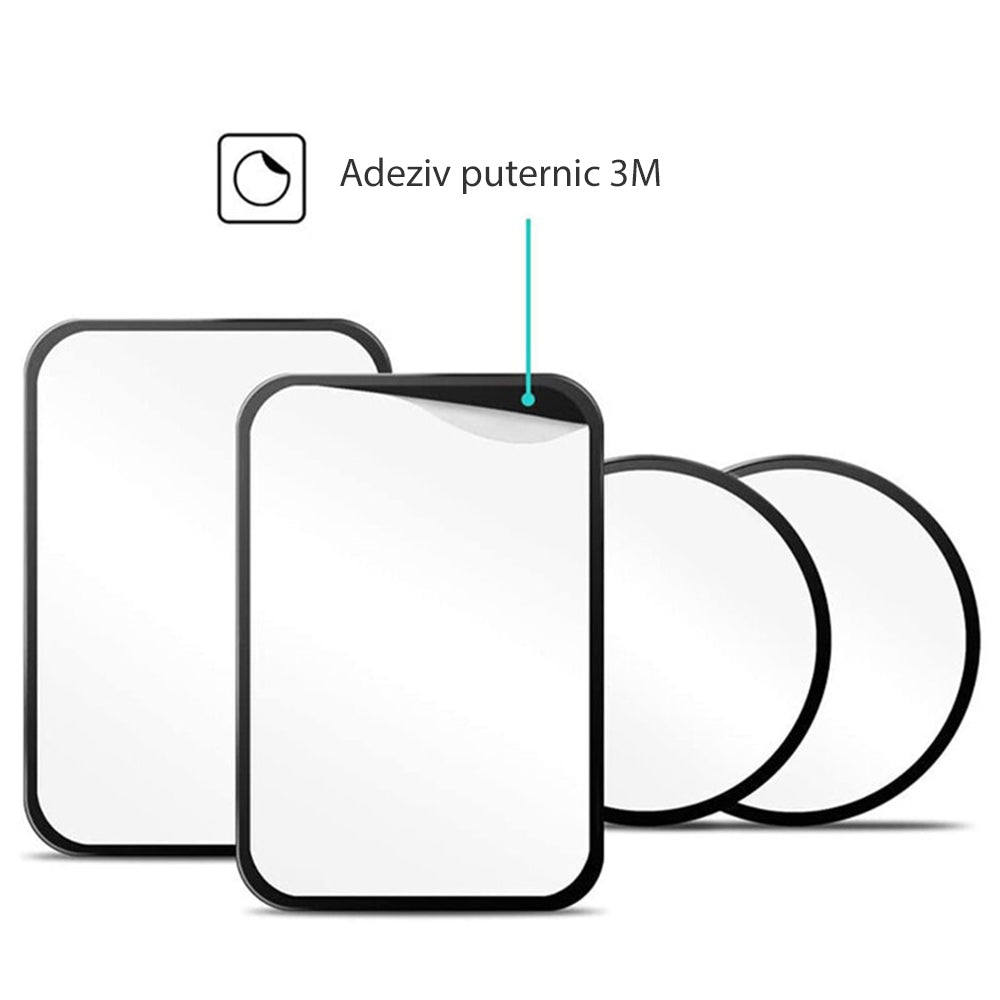 Techsuit - (2 pack) Metal Plate (MP03) - with Matte Cover Paint - Black