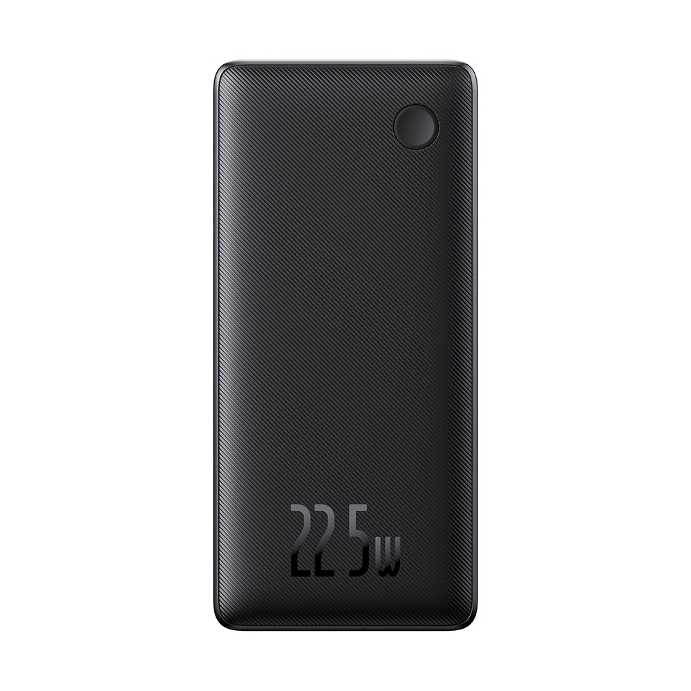 Baseus - Power Bank Airpow Air Lite (P10067501123-00) - USB, Type-C, Dual Cable USB-C, Lightning, 22.5W, 10000mAh - Blac