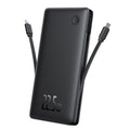 Baseus - Power Bank Airpow Air Lite (P10067501123-00) - USB, Type-C, Dual Cable USB-C, Lightning, 22.5W, 10000mAh - Blac