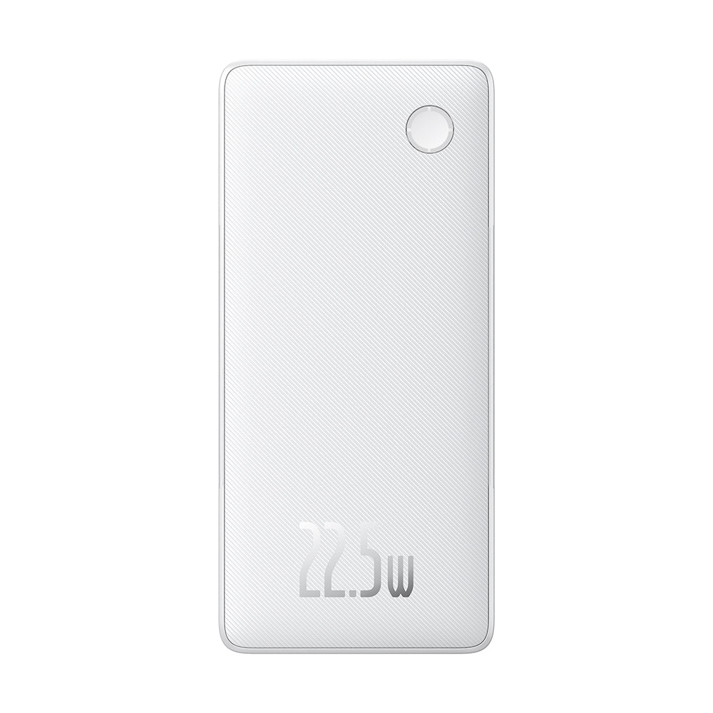 Baseus - Power Bank Airpow Air Lite (P10067501213-00) - USB, Type-C, Dual Cable USB-C, Lightning, 22.5W, 10000mAh - Whit