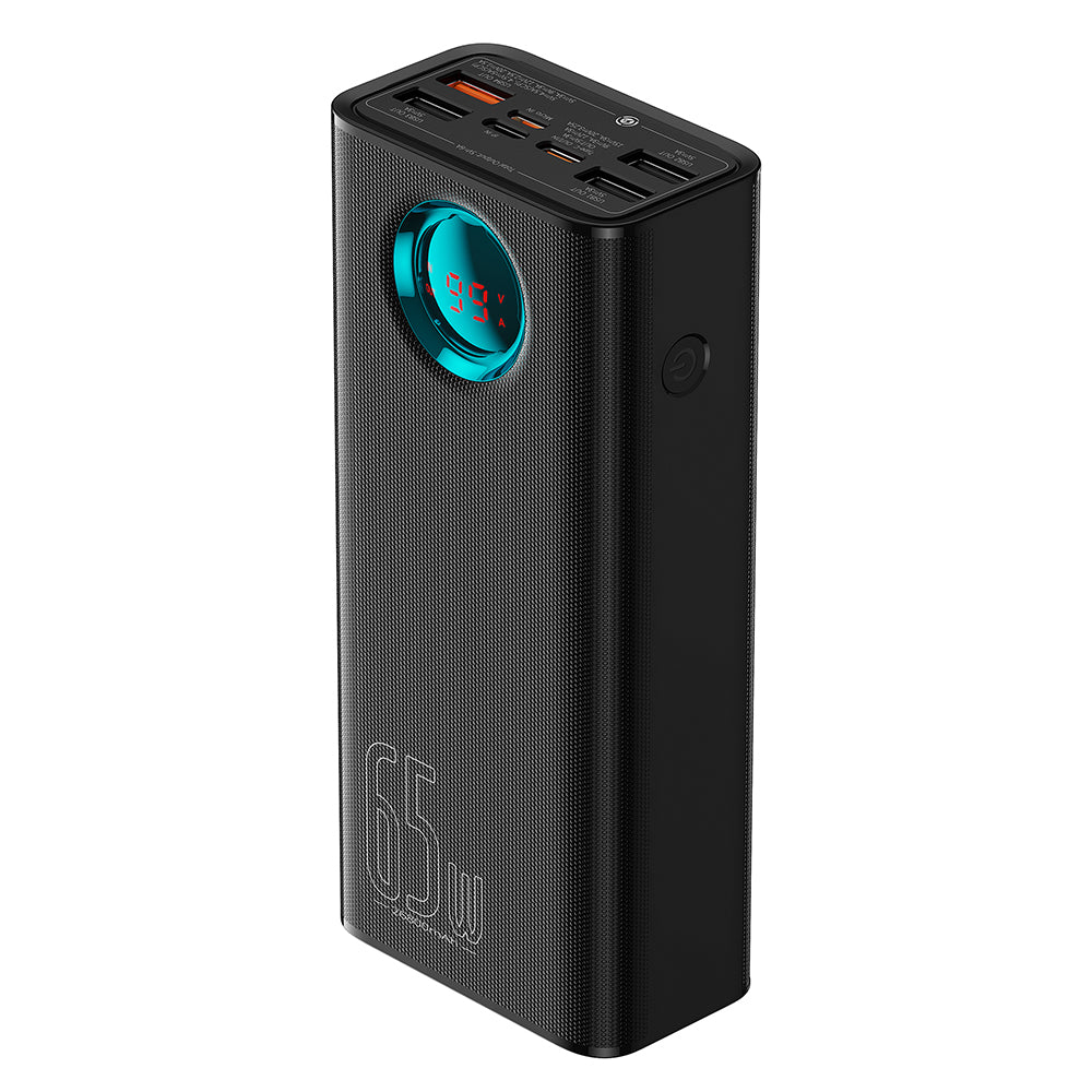 Baseus - Power Bank (P10022402113-00) - 4x USB, Type-C, Lighting, Micro-USB, Fast Charge, 65W, 26800mAh, Cable USB-C - B