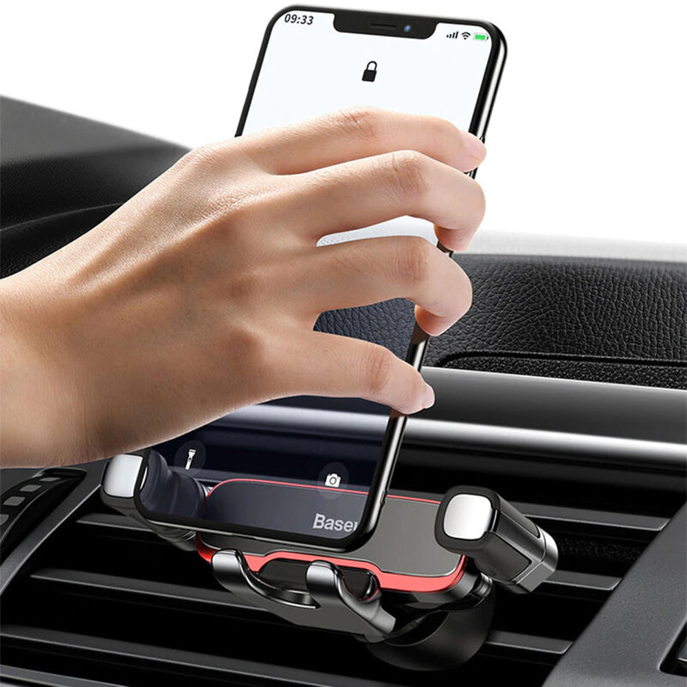 Baseus - Car Holder Mr Hui Gravity Series (SUYL-HU0S) - for Air Vent - Silver