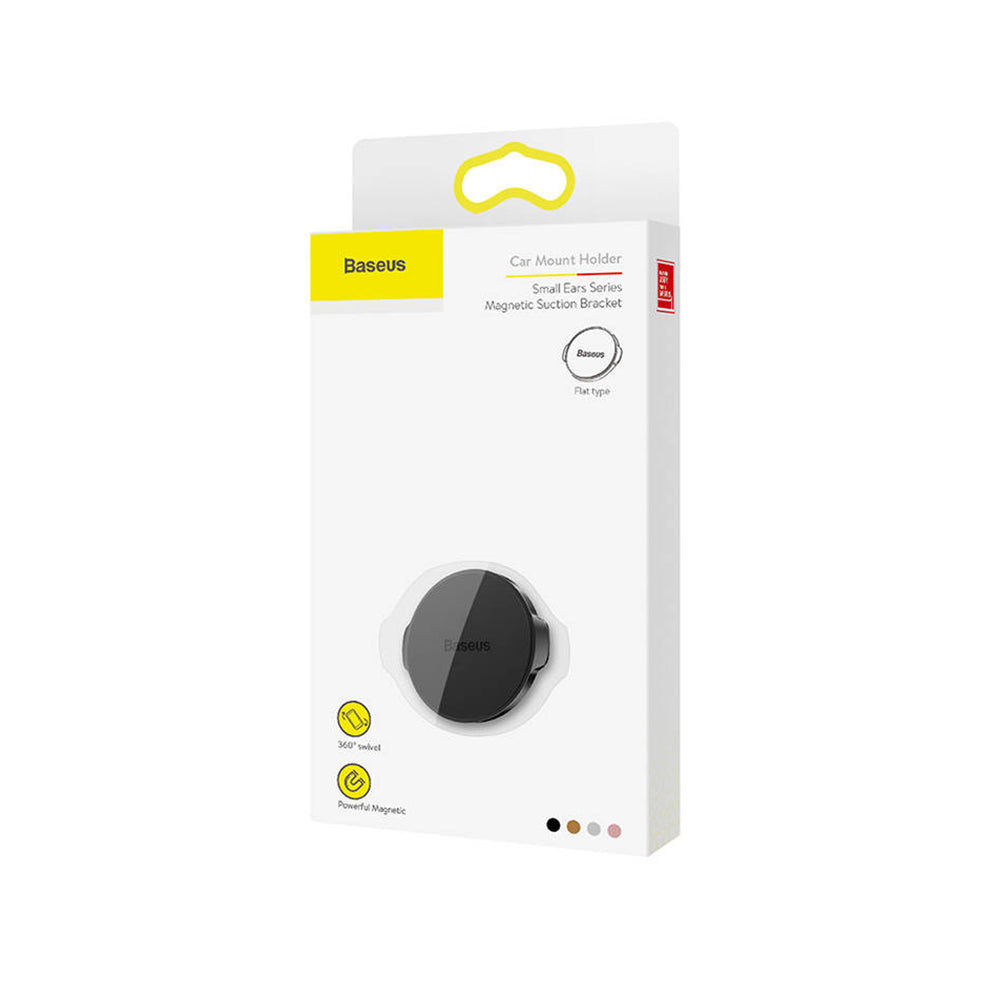 Baseus - Car Holder Small Ears Series (C40141403113-01) - Magnetic Bracket, for Dashboard, Flat Type - Cluster Black