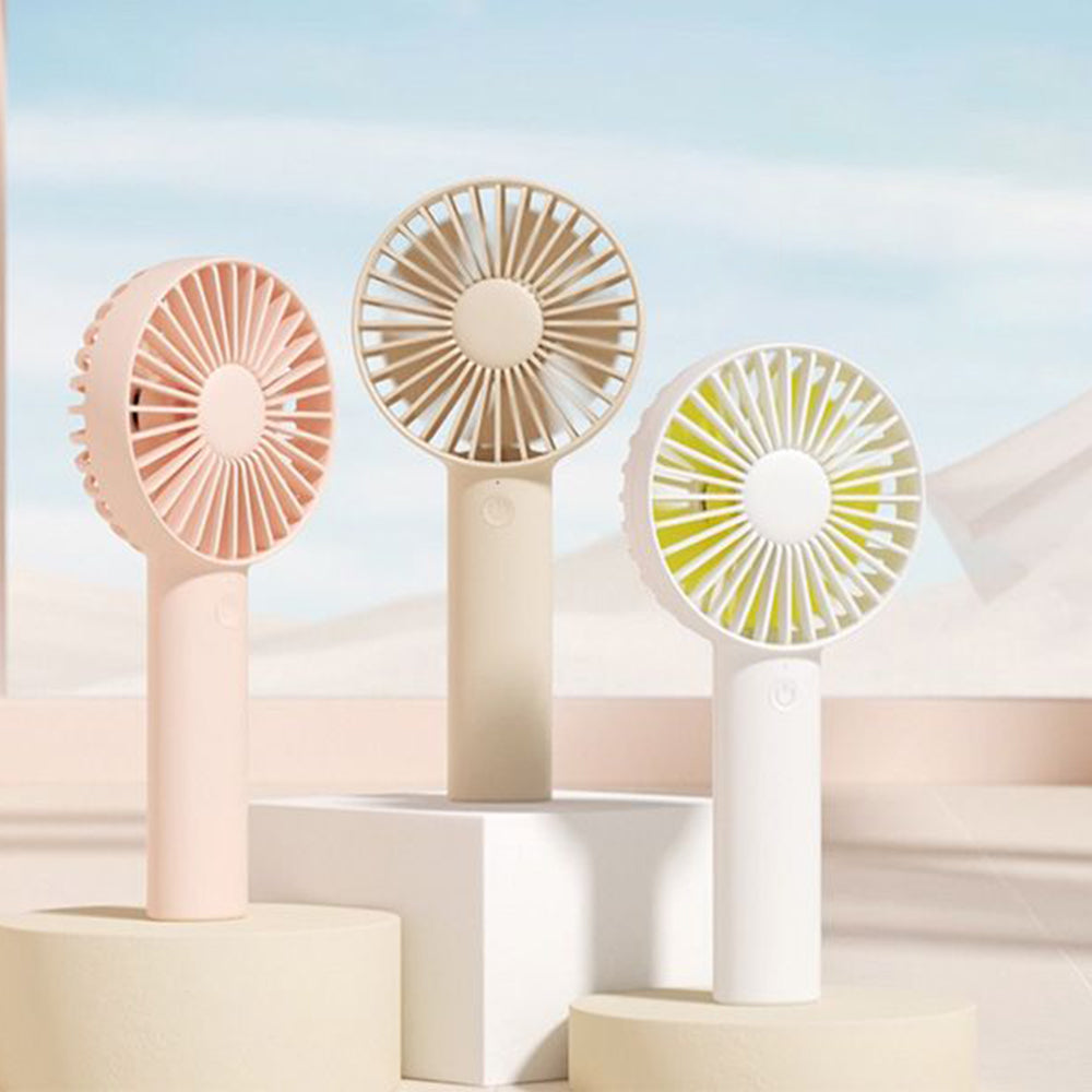 JisuLife - Premium Handheld Fan Life1 Plus (FA21) - Portable, Type-C, 3 Speeds, 2000mAh - Pink
