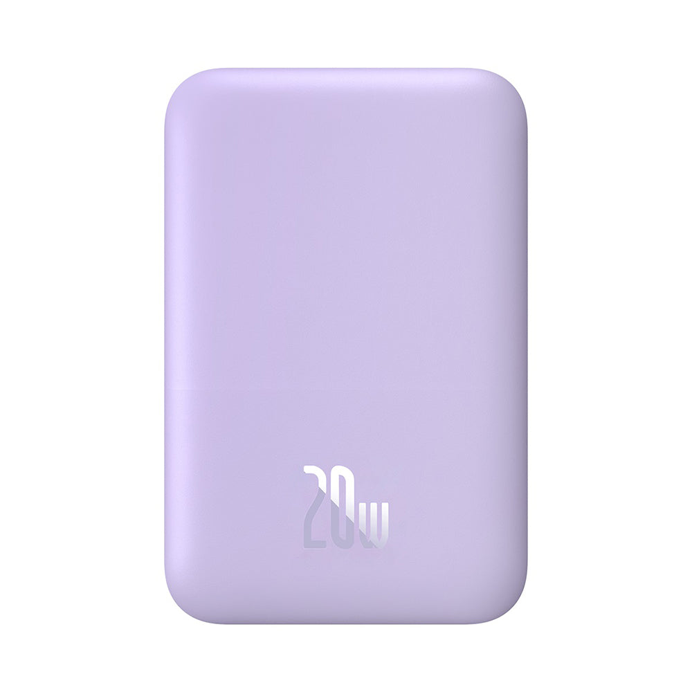 Baseus - Power Bank Mini Air (P10059002513-00) - Type-C, MagSafe Charging, 20W, 6000mAh, with Cable Type-C, 30cm - Purpl