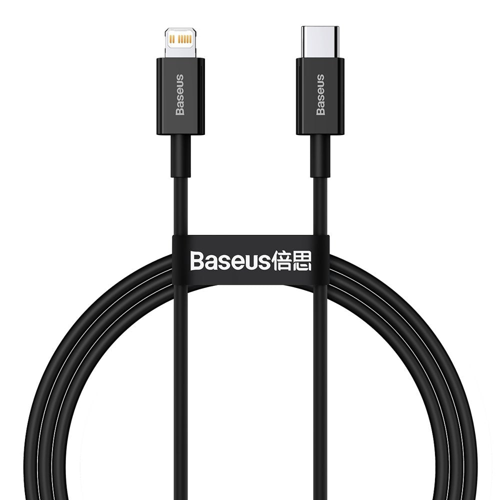 Cablu Baseus Superior Series (CATLYS-A01), Type-C la Lightning, 20W, 1m, Negru