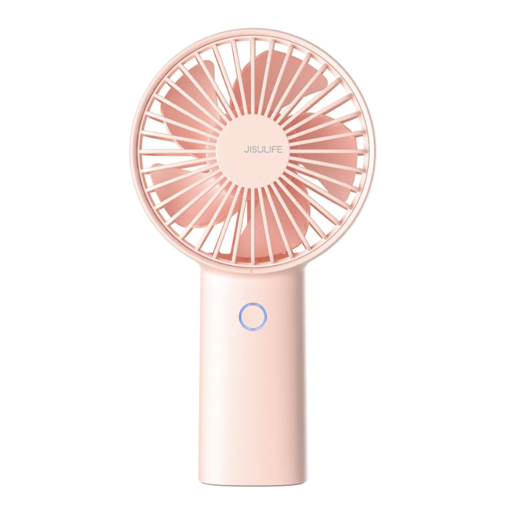 JisuLife - Premium Mini Hand Fan Life3 (F2B) - Portable, Ultra-Silent, Type-C, 3 Speeds, 4000mAh - Pink
