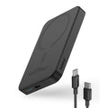 Baseus - Power Bank Mini (P10022107113-00) - Type-C, MagSafe Charging, 20W, 5000mAh, with Cable Type-C, 30cm - Black