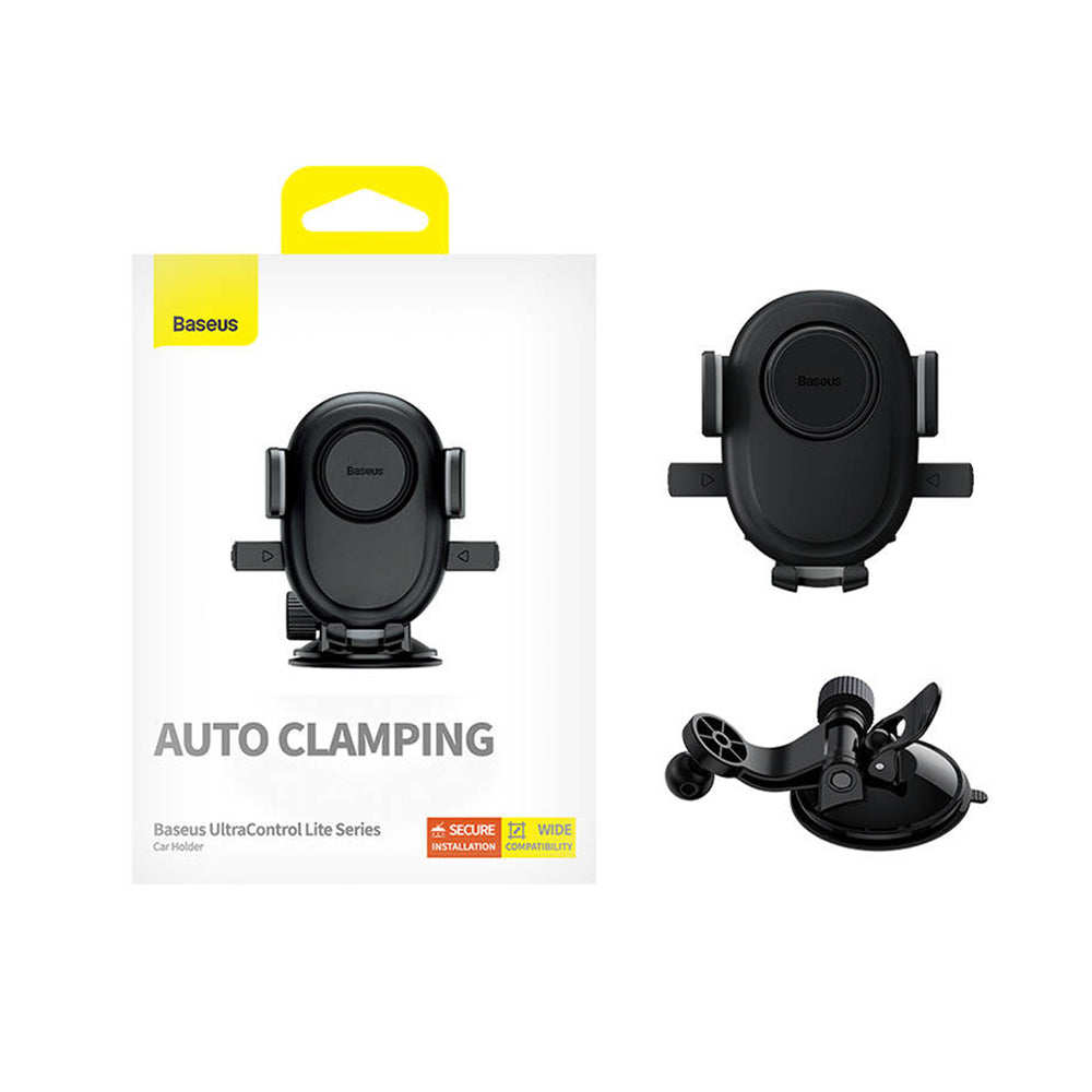 Baseus - Car Holder UltraControl Lite Series (C40351700111-00) - Suction Cup Mounting Base, for 7.2inch Max - Cluster Bl